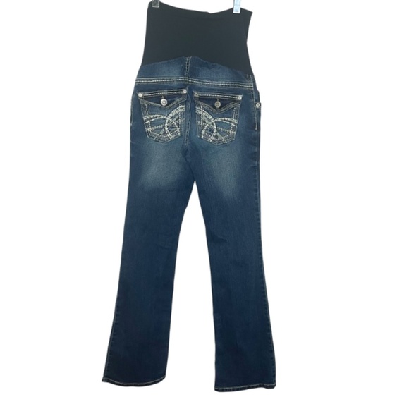 Blue Denim Maternity Jeans - Picture 2 of 13